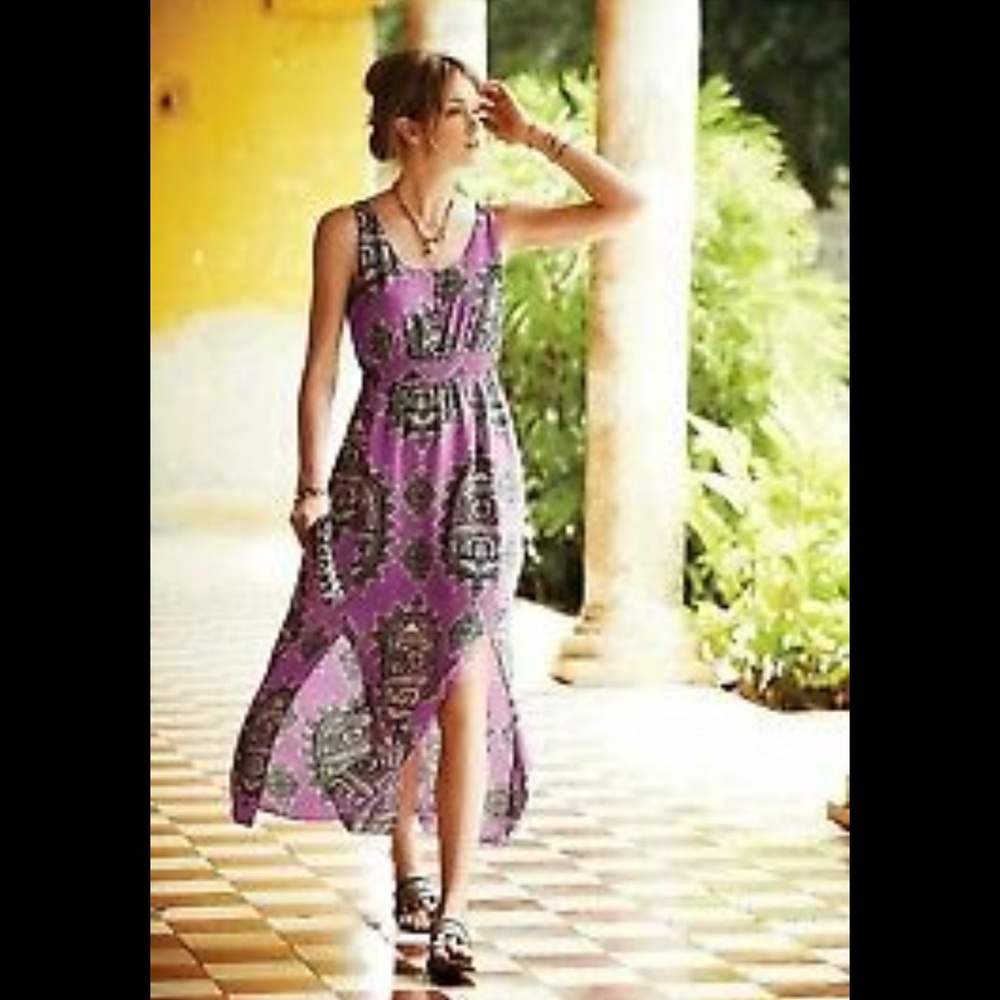 Maeve silk maxi dress